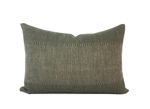 Designer Caravane Olive Green Pillow Cover | Multiple Lumbar Sizes | Oasis | Zak + Fox