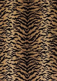 Tiger Bed Pillow Cover | Black Tiger Stripes on Honey Gold Background