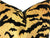 Tiger Pillow Cover | Black Tiger Stripes on Honey Gold Background | Lumbar Sizes